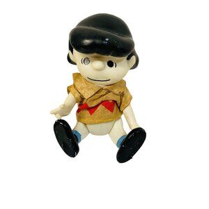Charlie Brown Vinyl Figurine With Brown Fabric Shirt &‎ Black Shoes